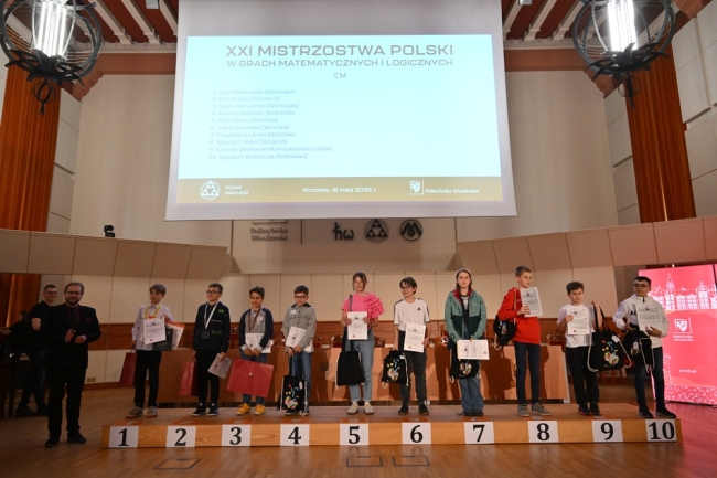 Kolejny sukces Jakuba Ceynowy w Mistrzostwach Gier Matematycznych i Logicznych!