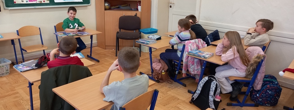Kolejne ciekawe lekcje Mikołaja Szychowskiego z klasy 2a