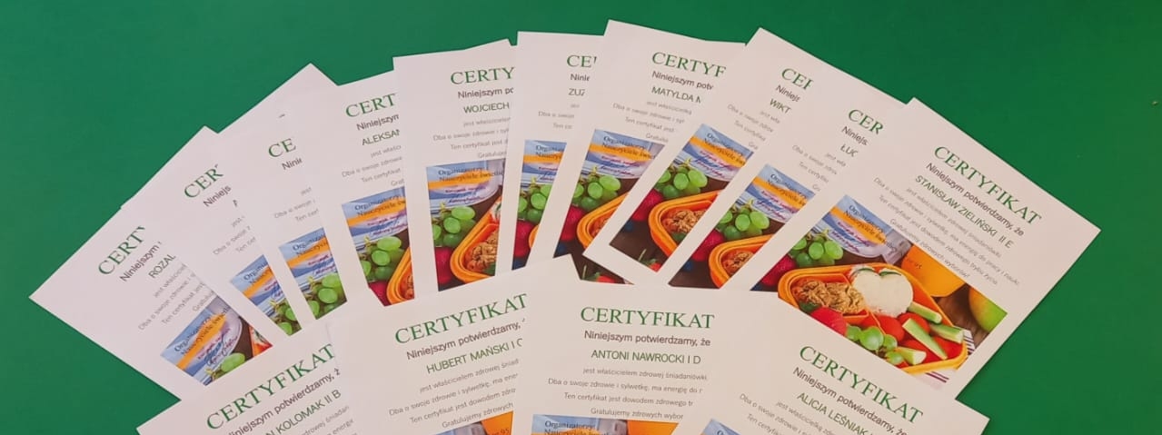 Tydzień w świetlicy dedykowany zdrowemu odżywianiu