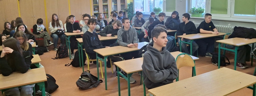 Udział klas ósmych w wykładzie
