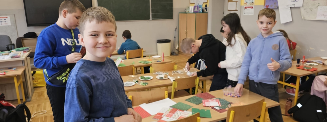 Warsztaty plastyczne w klasie 4 d