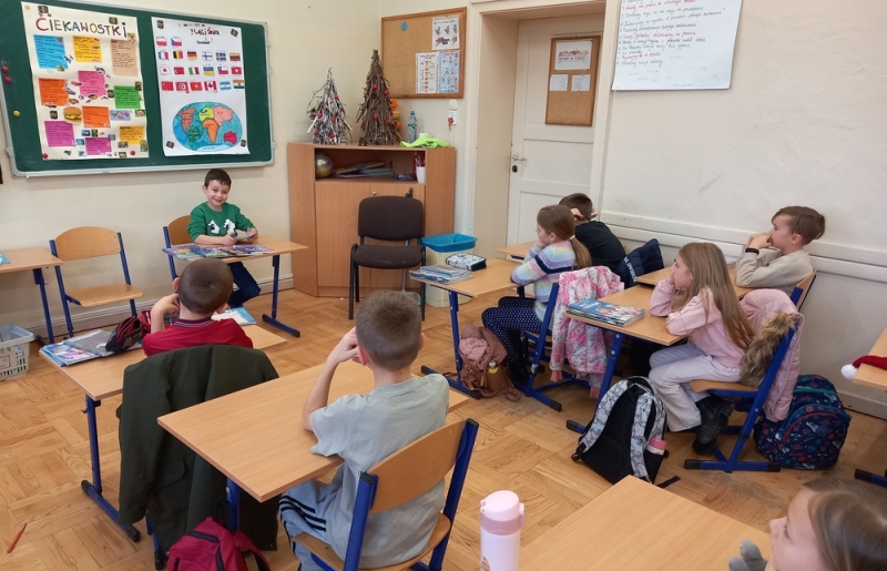 Kolejne ciekawe lekcje Mikołaja Szychowskiego z klasy 2a