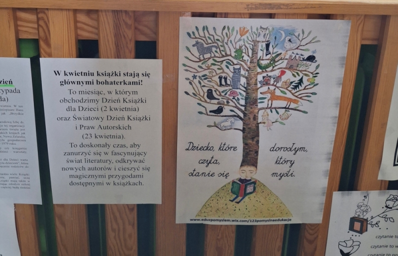 Wystawa ulubionych książek uczniów klas 4-8