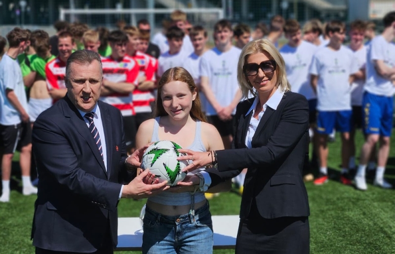 Uczniowie klasy 7b na finale Szkolnej Ligi Konferencji