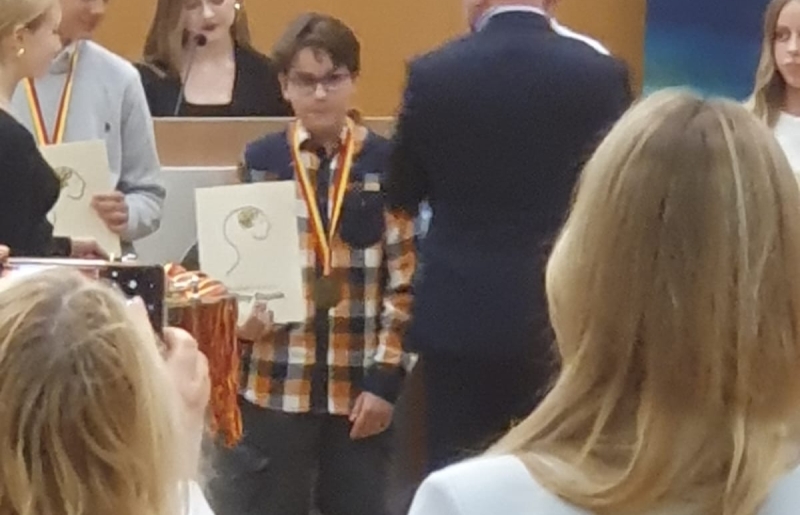 Sukces Jakuba w konkursie zDolny Ślązak z matematyki!