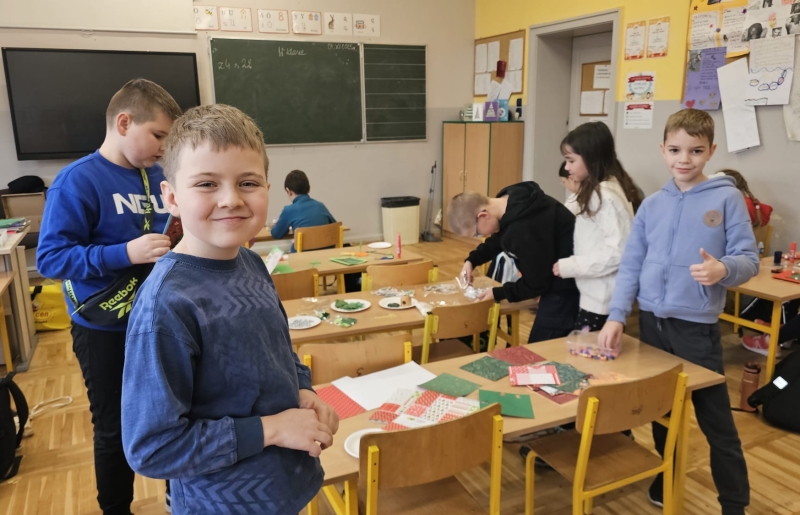 Warsztaty plastyczne w klasie 4 d