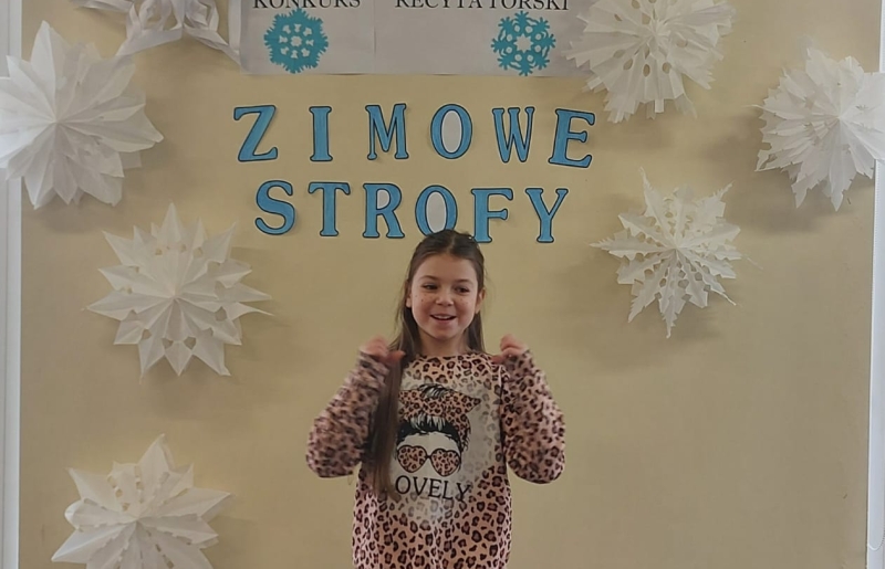Wyniki konkursu recytatorskiego pt. "Zimowe Strofy"