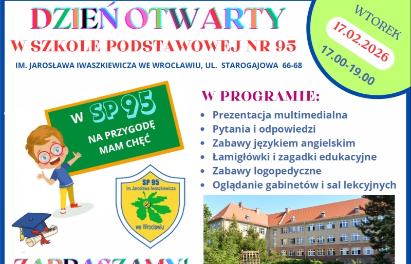 Zapraszamy na dzień otwarty w naszej szkole
